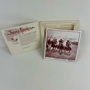 VTG - Frederic Remington Galaxy Collection ARTile Trivet "A Dash For The Timber"